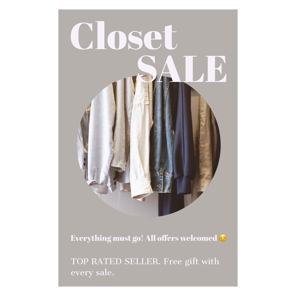 ✨✨Closet Clear Out Sale. All offers welcomed ☺️